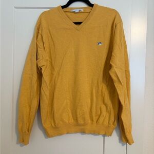 Southern Tide Mustard V-Neck Men’s Sweater